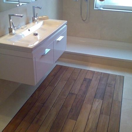 Parkett im Badezimmer